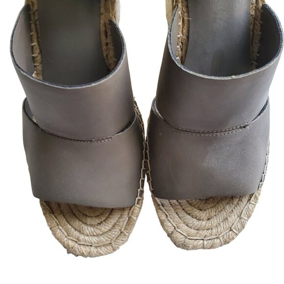 Treasure & Bond Sannibel High Heel Espadrille Platform Wedges Taupe Gray Size 10 - Picture 10 of 15